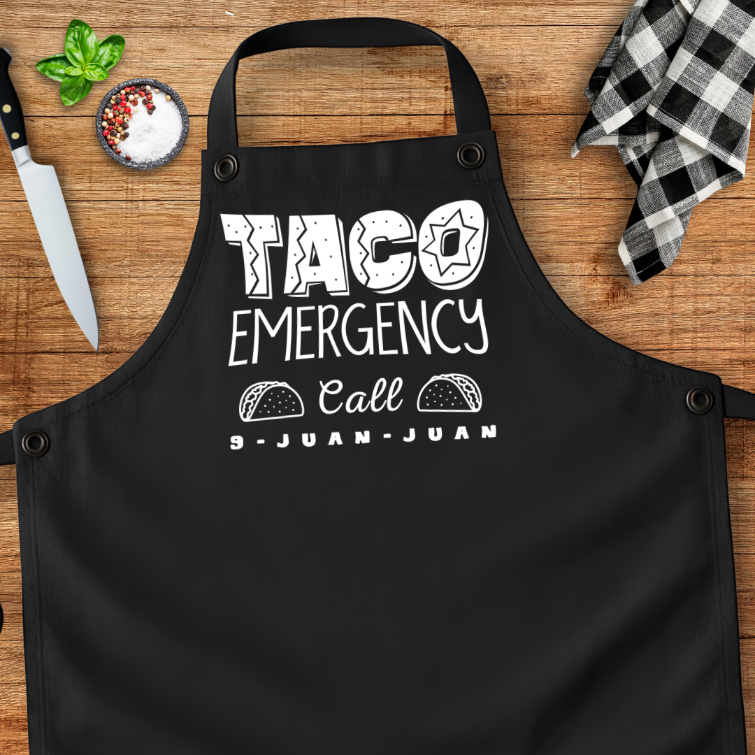 Taco Emergency Cal 9 Juan Juan Apron