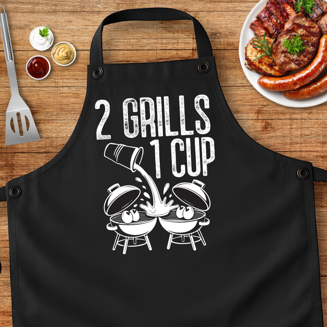2 Grills 1 Cup Apron