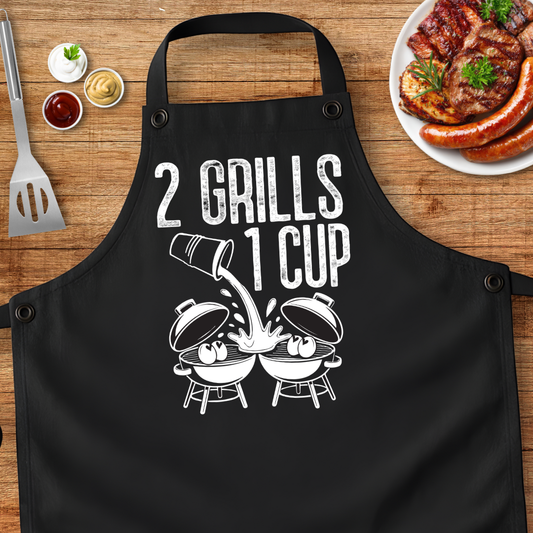 2 Grills 1 Cup Apron