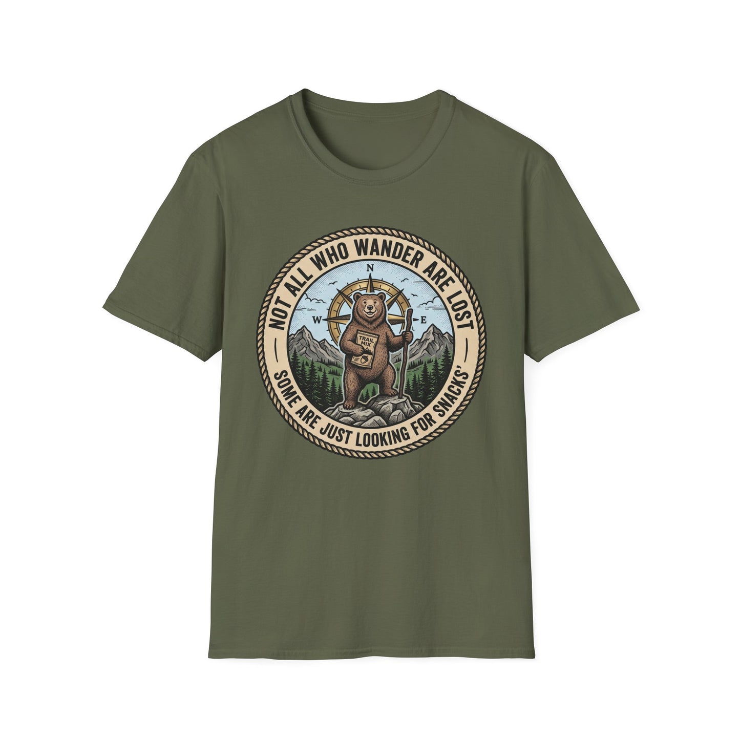 Not All Who Wander Are Lost Some Are Just Looking For Snacks T-Shirt