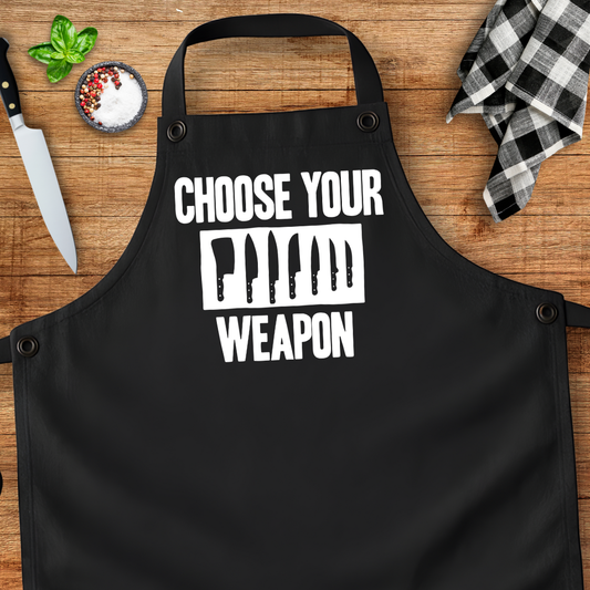 Choose Your Weapon Apron