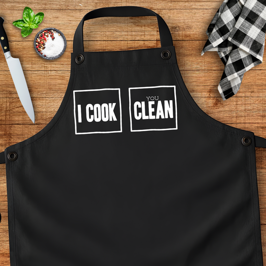 I Cook You Clean Apron