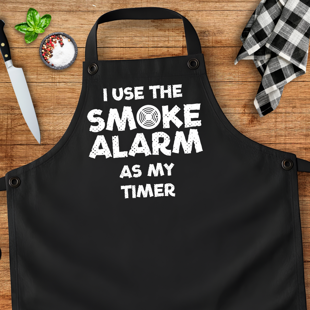 I Use The Smoke Alarm As My Timer Apron