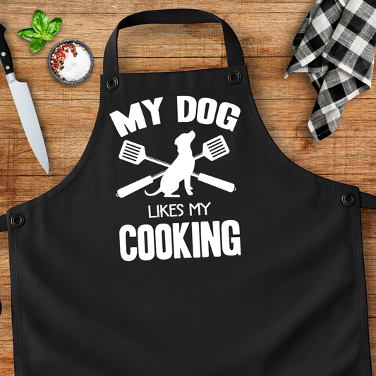 My Dog Likes My Cooking Apron