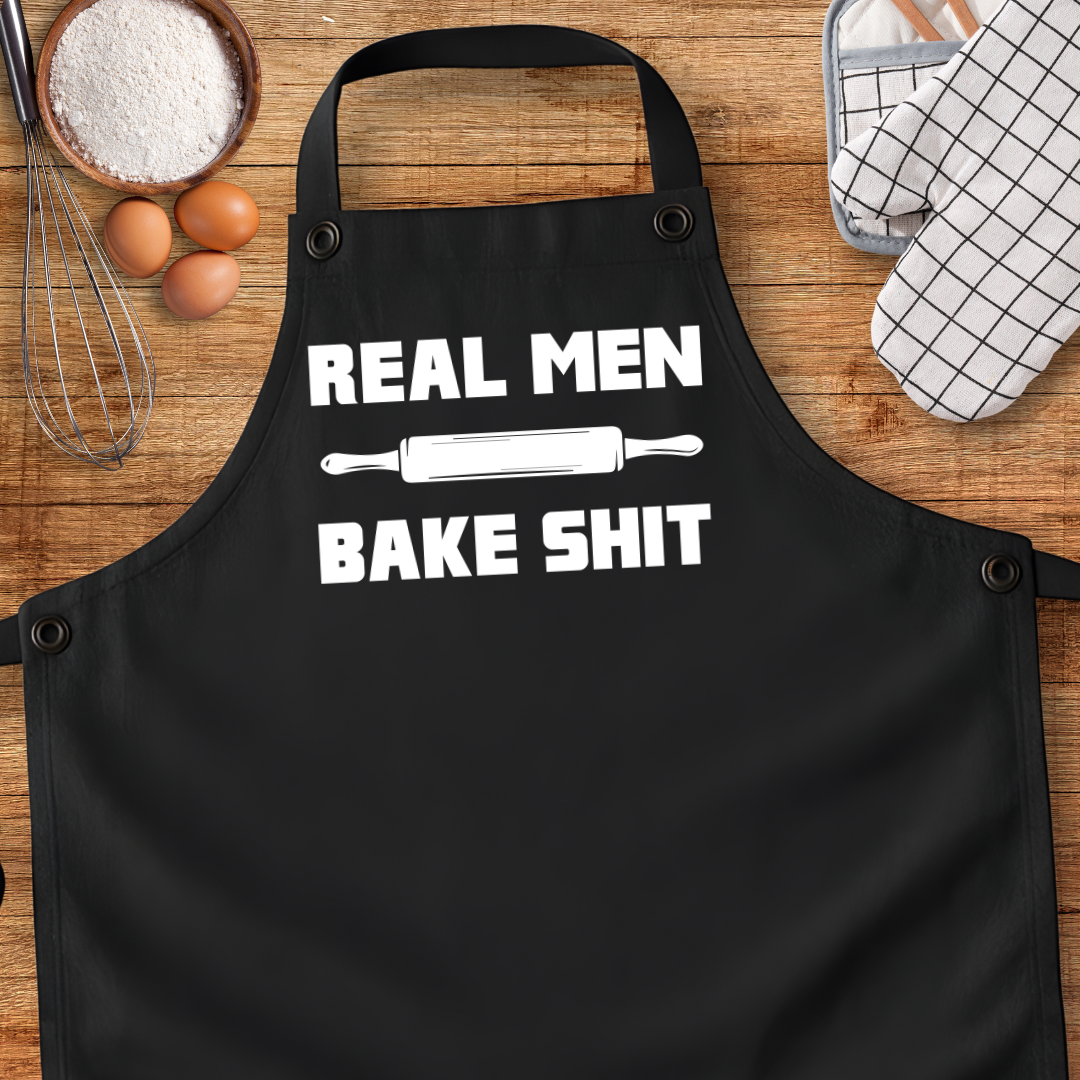 Real Men Bake Shit Apron