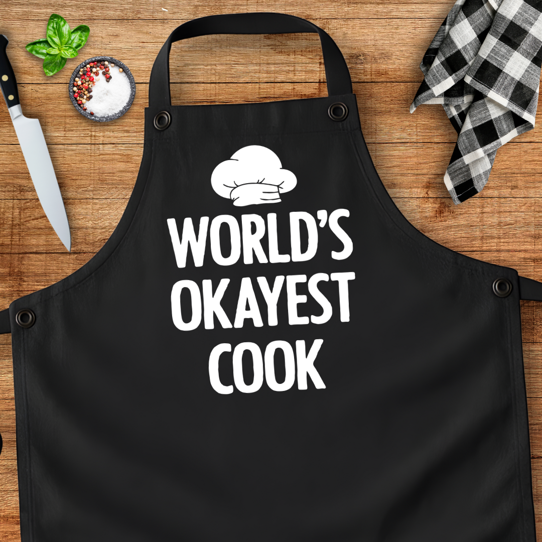 World's Okayest Cook Apron